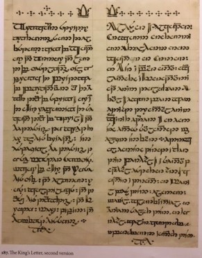 Tolkien, King's Letter second version. Art of LotR 187